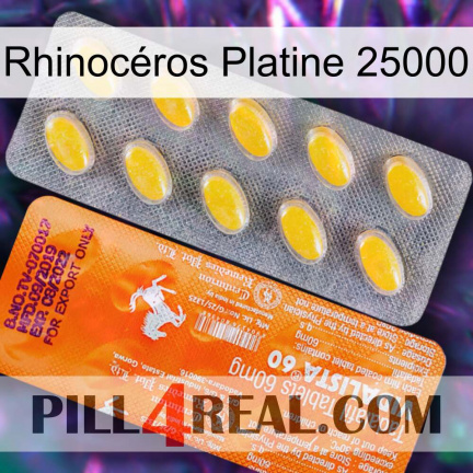 Rhinocéros Platine 25000 new05
